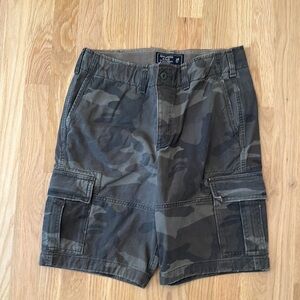 Abercrombie & Fitch Green and Brown Cargo Shorts